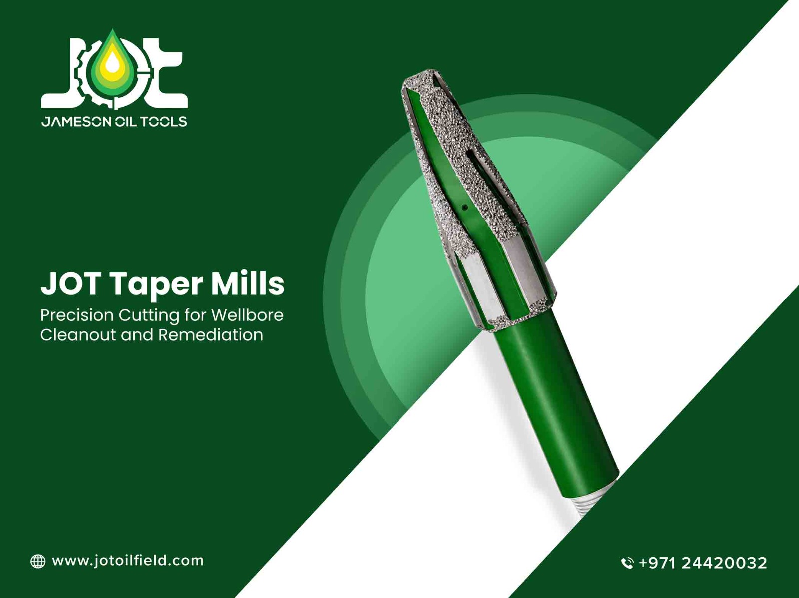 JOT Taper Mills: Precision Cutting for Wellbore Cleanout and Remediation